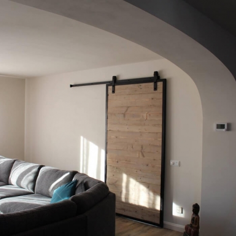 Schuifdeur steigerhout met staal Schuifdeur steigerhout met staal robusto 2