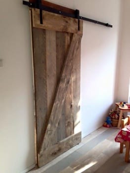 schuifdeur oud steigerhout barndeur