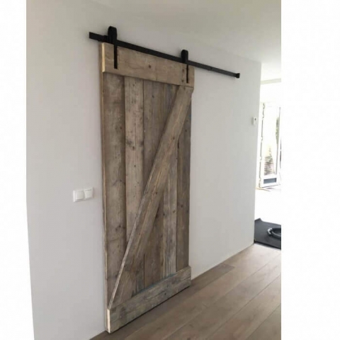Schuifdeur van Steigerhout Schuifdeur van Steigerhout maken - Loftdeur