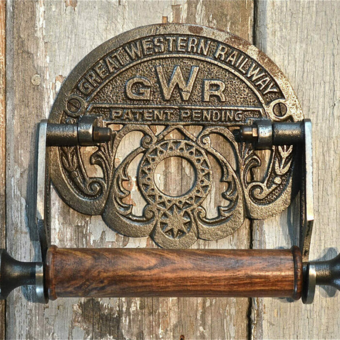 WC rolhouder ijzer antiek