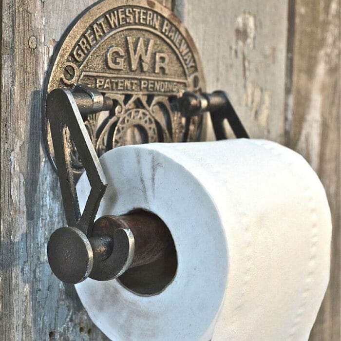 Toiletrol houder loftdeur uniek