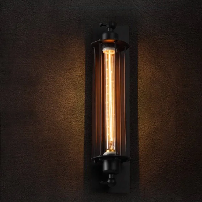 Industriële steampunk wandlamp | bij Loftdeur.nl
