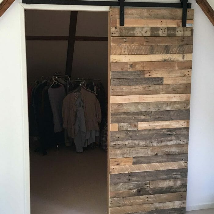 Pallet hout schuifdeur Looftdeur