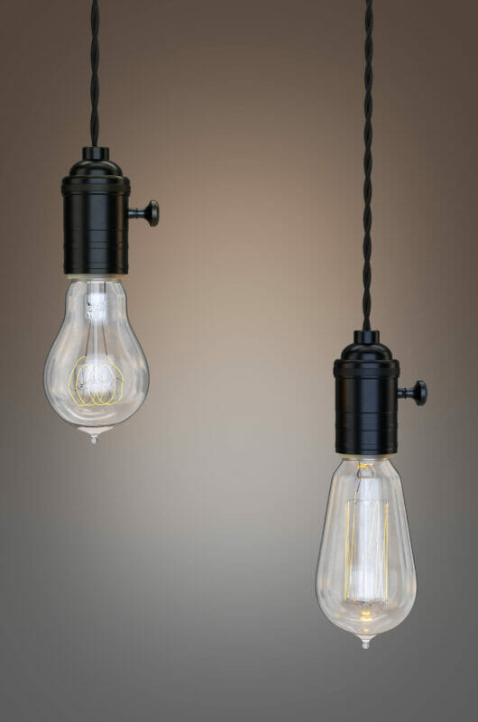 Industriele keukenlamp: industri?le keuken lamp met edison lampen ...