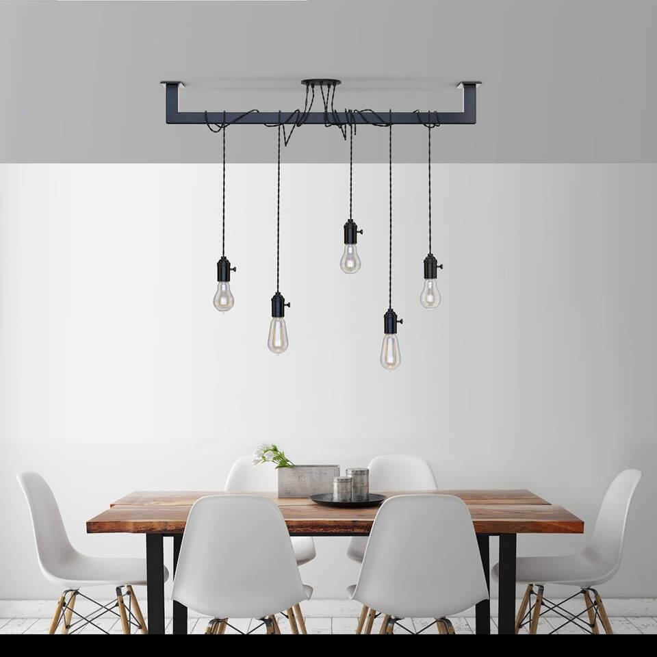 Wonderbaarlijk Industriële Loftbar als eettafel lamp? Uniek industrieel design! JQ-75