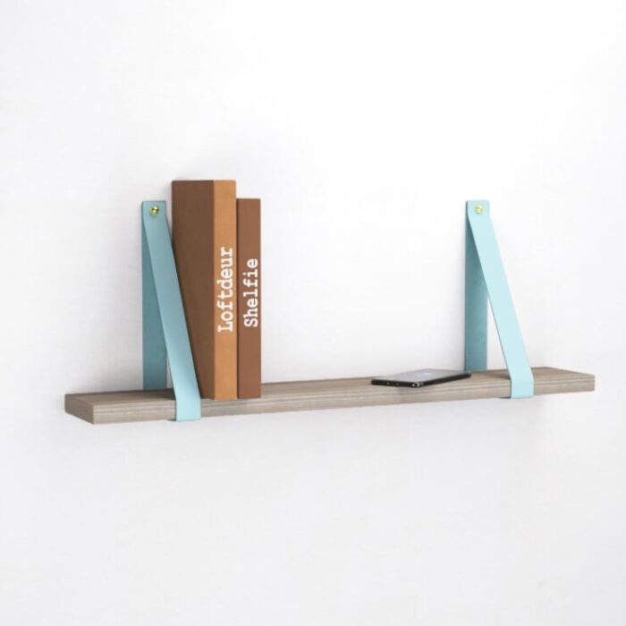 Set Leren Plankdragers Baby Blauw