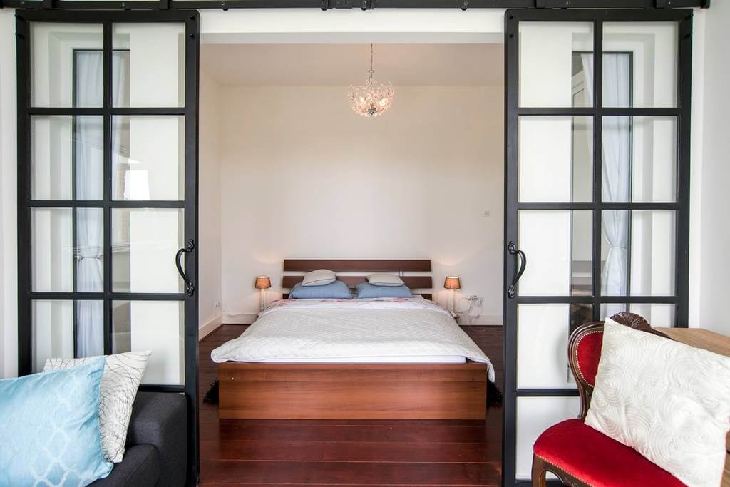 Stalen deur met glas