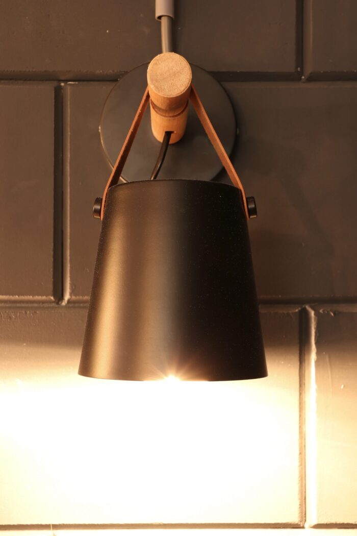 Nordic Wandlamp Zwart - Afbeelding 4