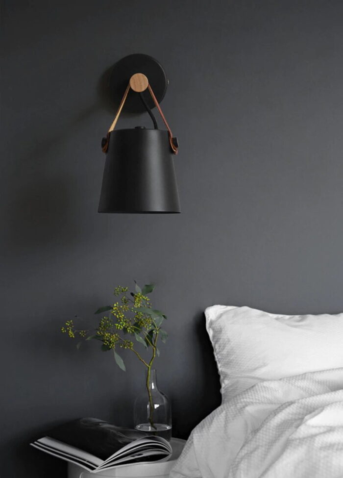 Nordic Wandlamp Zwart - Afbeelding 2