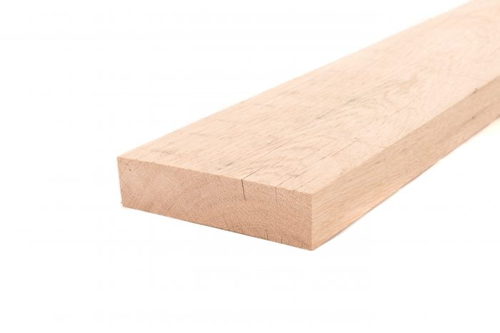 Wagonplank Eiken Geschaafd (85 x 14 x 4 cm)