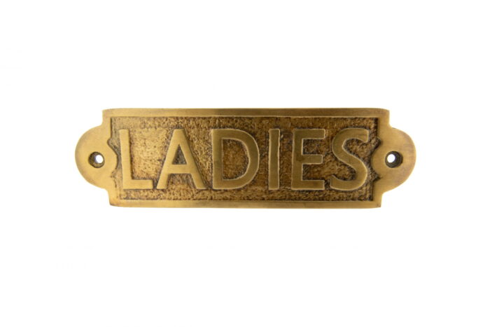 Toiletbordje Ladies messing