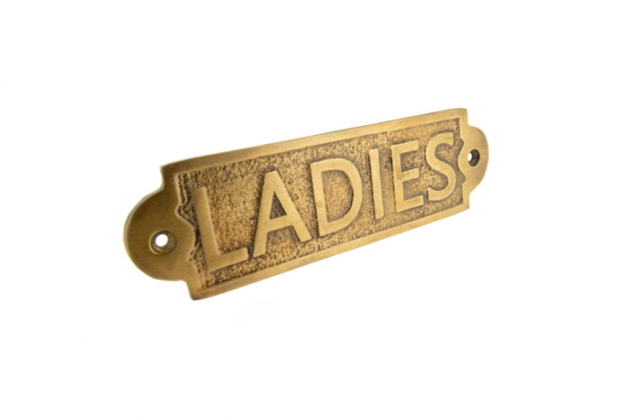 Toiletbordje Ladies messing - Afbeelding 3