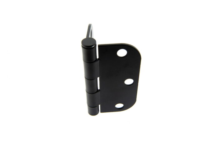 Zwart scharnier met schroeven 7.5 cm - Afbeelding 2