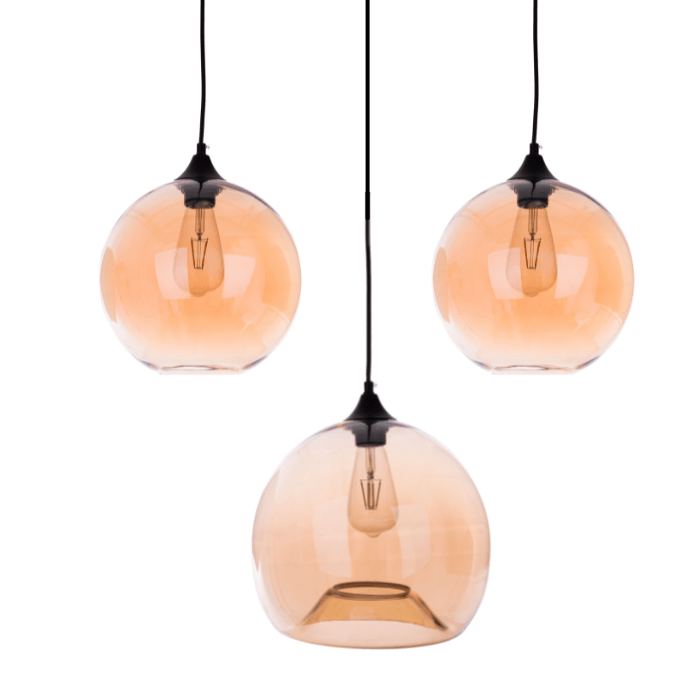 Gekleurde hanglamp Ganges Amber