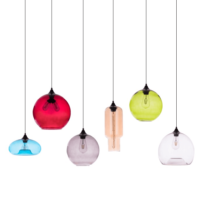 Nevelig Europa Schelden Gekleurde hanglamp Yamuna | Shop online op Loftdeur.nl