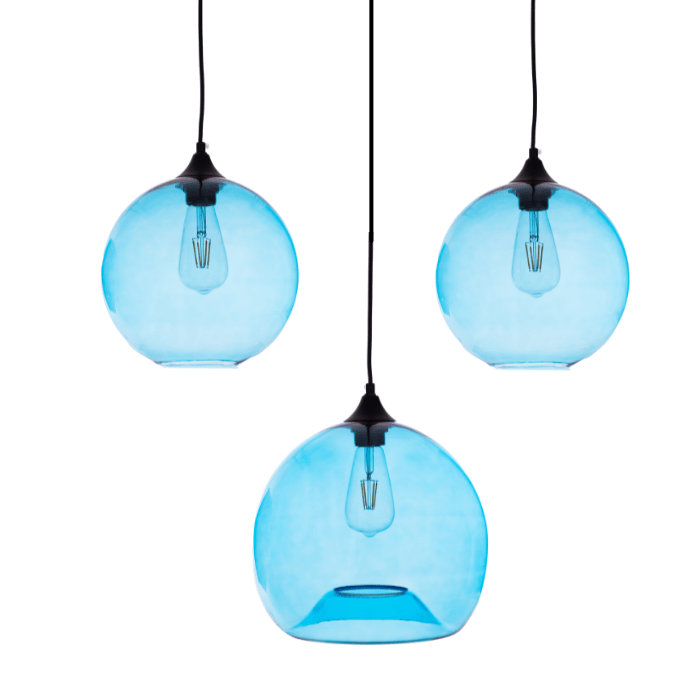 Bediening mogelijk Middel Veranderlijk Gekleurde hanglamp Ganges Indigo | Shop online op Loftdeur.nl