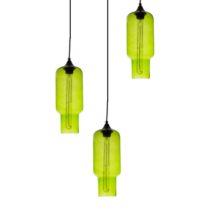 Gekleurde hanglamp Kali Green