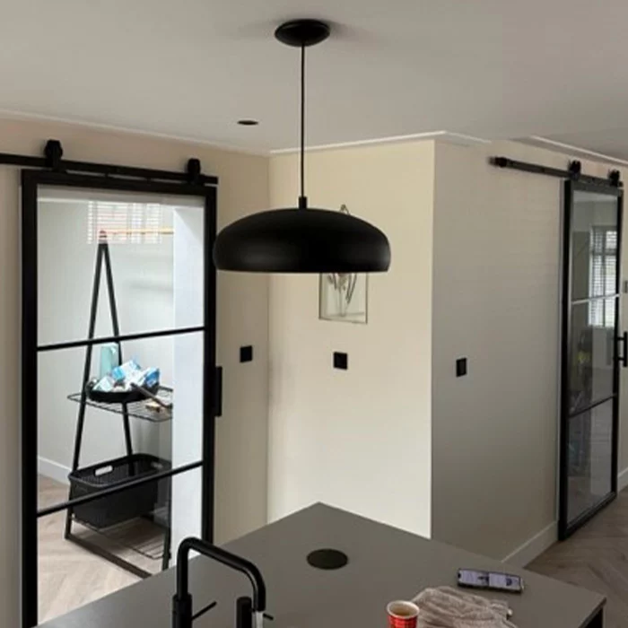 Stalen schuifdeur Smartline 3-vaks helder glas 235x100 - Afbeelding 3