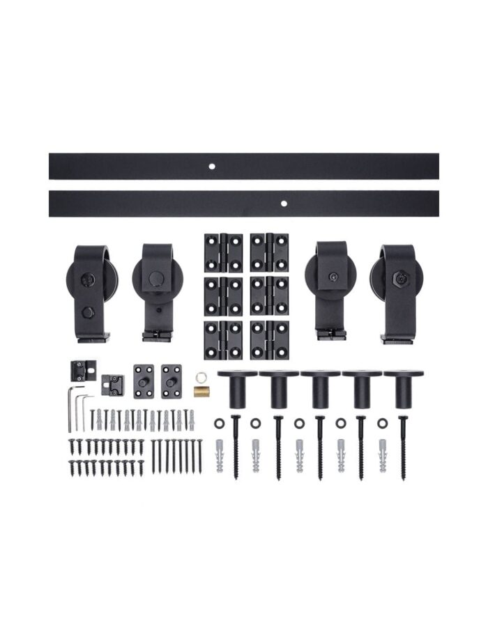 Harmonica schuifdeur + incl. schuifdeursysteem - Afbeelding 2