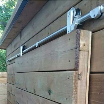 Schuifdeursysteem RVS buiten