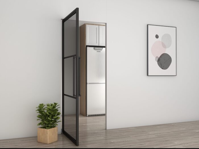 Stalen taatsdeur Smartline 3-vaks helder glas 231,5x93 - Afbeelding 2