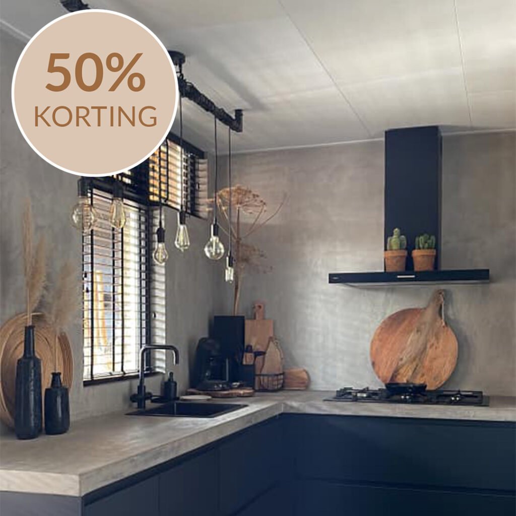 Verlichting van Loftdeur met 50% korting