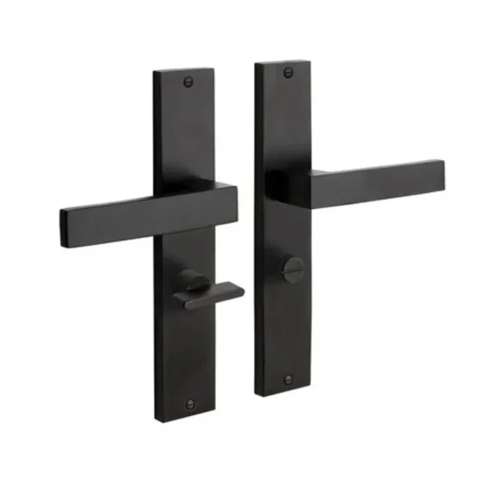 Deurbeslag set Lusso met loopslot en toilet-/badkamer sluiting - Afbeelding 2