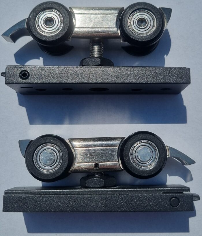 Schuifdeursysteem zwart wand en plafondmontage zonder softclose SL01 - Afbeelding 3