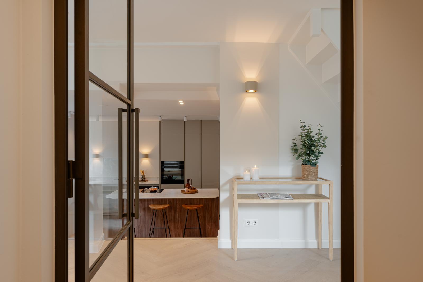 Stalen scharnierdeur Smartline rechtsdraaiend helder glas C33 Metallic Brons - Afbeelding 6